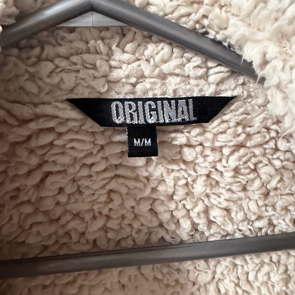 Cream Sherpa Jacket - Picture 2 of 7